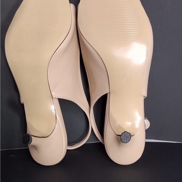 Joy in love Women's Black and Tan Slingback Heels size 8 brand new w/out box - Picture 6 of 6